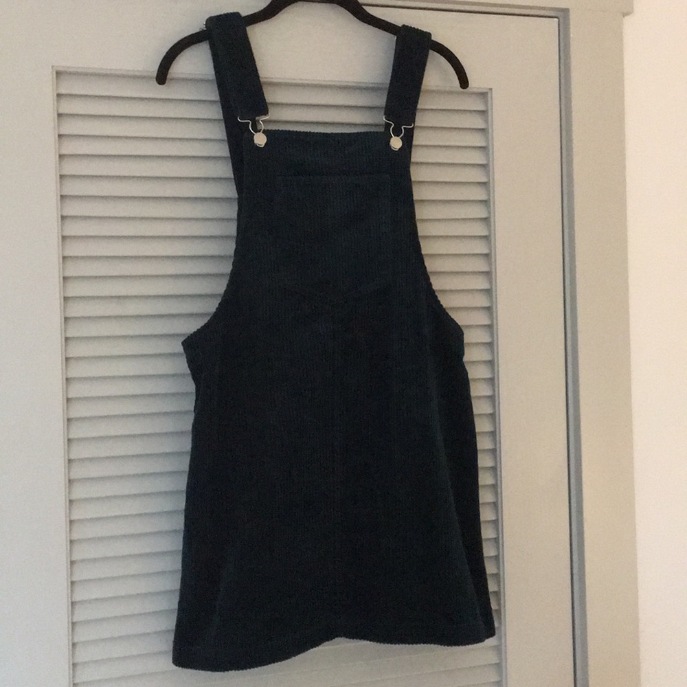 NWT Mango Emerald Corduroy Overall Dress
